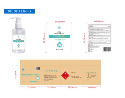 236 mL Label (Hand Sanitizer Gel (236ml))